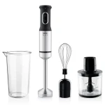 Niceboy ION Twister T3 strieborná / Tyčový mixér / 1200 W / nádoba 600 ml / minisekáčik / šľahacia metla (twister-t3)
