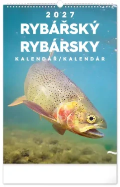 NOTIQUE Rybársky kalendár 2027 CZ/SK / Nástenný kalendár / 33 × 46 cm