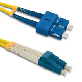 Qoltec 54033 Optický patchcord SC/UPC-LC/UPC / Singlemode / Duplex / 3m (54033)