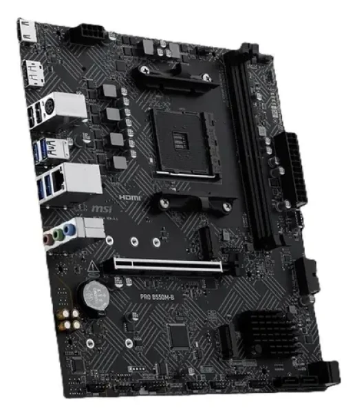 MSI PRE B550M-B čierna / B550M / AM4 / 2x DDR4 / PCIEx16 / 1x GLAN / mATX (7D14-023R)