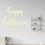 Veselá Stena Samolepka Happy Halloween Farba: fialová, Veľkosť: 60 x 43 cm