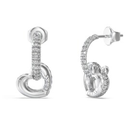 Guess Romantické visiace náušnice Srdiečka LOVE JUBE05465JWRHT/U