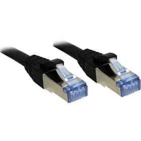 LINDY 47178 RJ45 sieťové káble, prepojovacie káble CAT 6A S/FTP 1.50 m čierna s ochranou 1 ks; 47178