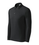 Pánska polokošeľa Pique Polo LS ebony gray XL