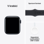 Apple Apple Watch SE (2023) GPS 40mm športový silikónový remienok temne atramentový M/L