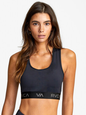 RVCA CUT OUT BRA black podprsenka bez kostíc