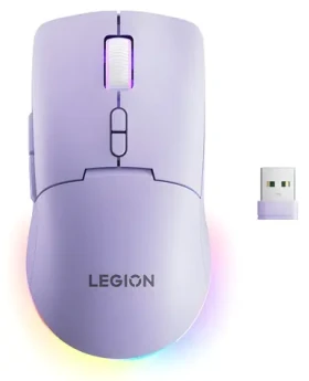Lenovo Legion M220 fialová / Bezdrôtová herná myš / Optická / 5000 DPI / USB + Bluetooth / RGB (GY51V60438)