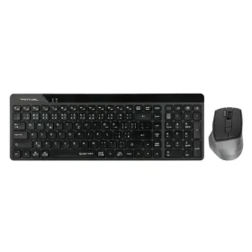 A4Tech FG2400 Air2 čierna / set bezdrôtová klávesnica + myši / CZ layout / USB nano prijímač 2.4GHz (FG2400AIR2-BK)