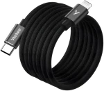 YENKEE YCU MAGNETIC 01 čierna / Kábel USB-C/Lightning / MFi / 1,5 m / 480 Mb/s (37000584)