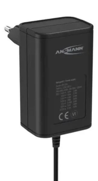 Ansmann APS 300 čierna / Univerzálny napájací zdroj / 100-240 V / 0,6 A / 7 konektorov (1201-0021)