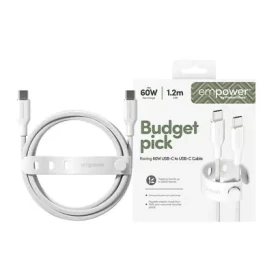 PanzerGlass empower 60W USB-C to USB-C Cable USB 2.0 1.2M biela (198237)