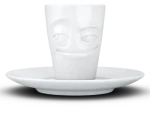 FIFTYEIGHT Verschmitzt biela / Espresso hrnček / 80 ml / Porcelán (T021101)