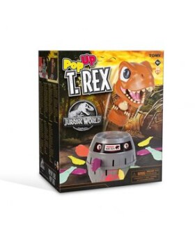 TOMY - Jurský svet - Spoločenská hra Vyskakovací T-Rex