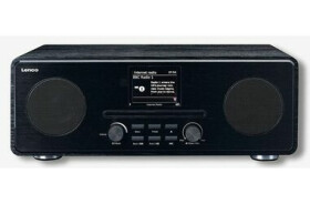 Lenco DIR-260BK / FM amp; Internet amp; DAB+ rádio / CD prehrávač / 2x10W / 3.5mm jack / Wi-Fi / Bluetooth (DIR-260BK)