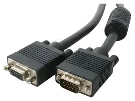 MediaRange VGA predlžovací kábel čierna / Predlžovací kábel / VGA (D-Sub) samec / samica / 1,8 m (MRCS148)