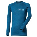 Detské termo tričko Progress MB TDRD merino-bamboo s dlhým rukávom petrol/modrá 152/158 EUR