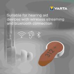 VARTA Hearing Aid Battery 312 BLI 6