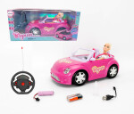Mamido Mamido Autíčko na diaľkové ovládanie s bábikou ružovo-fialové