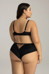 Ava 2143/B Brazílske nohavičky S-3XL elegantní černá S