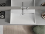 MEXEN - Ava umývadlo na dosku liaty mramor B/O 80 x 46, biela 23018000