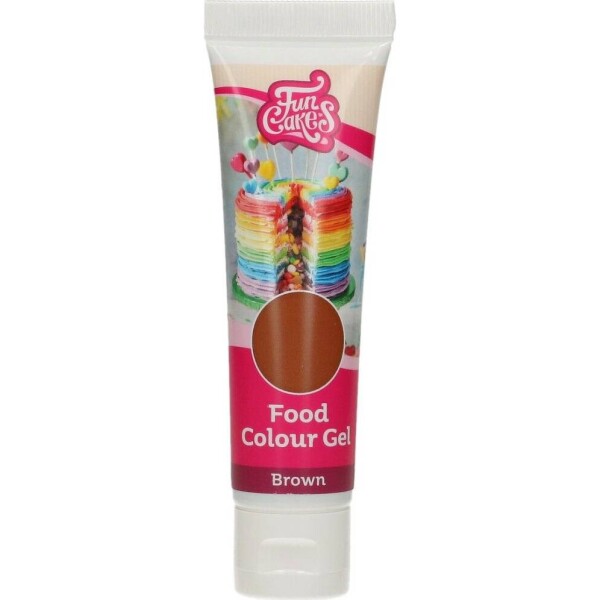 Gélová farba hnedá 30 g - FunCakes - FunCakes