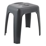 Spirella HOCKER sedátko do sprchy tmavo šedá / plast / 47 cm / do 130 kg (7610583214096)