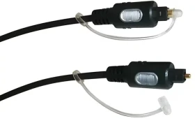Schwaiger optický kábel Toslink čierna / Audio kábel optický / Toslink - Toslink / pozlátené konektory / 1,5 m (LWL2150533)