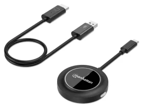 Manhattan 1080p Wireless HDMI / Bezdrôtová prezentačná sada / Full HD 1080p / dosah 30 m / USB-C / Plug Play (208420)
