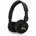 Guess Headphones Guess Bluetooth 5.3 Metal Logo Script black