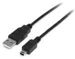 StarTech USB-A - mini USB čierna / Kábel USB / USB 2.0 / 2m (USB2HABM2M)