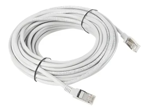 Lanberg UTP CAT6 10m šedá / Patch kábel / RJ45-RJ45 / Fluke Passed (PCU6-10CC-1000-S)