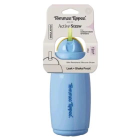 Tommee Tippee Active hrnček so slamkou 266 m 12m+ modrá (448013-T)