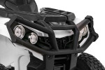 Mamido Elektrická štvorkolka ATV nafukovacie kolesá biela