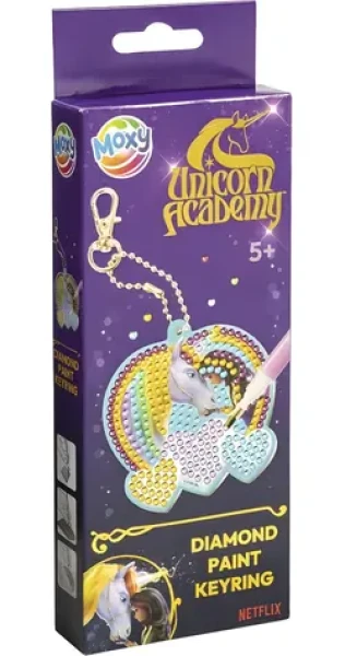 MOXY Diamantové maľovanie Prívesok Jednorožčia akadémia