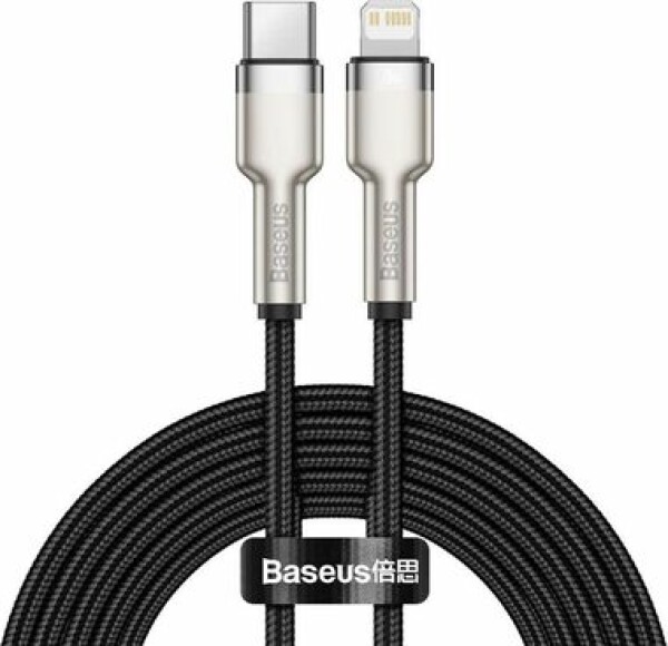 Baseus CATLJK-B01 Kábel USB-C (M) - Lightning (M) 2 m čierna / 20W (CATLJK-B01)