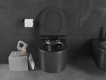 MEXEN/S - Sofia Závesná WC misa vrátane sedátka s slow-slim, z duroplastu, čierna matná 30540185