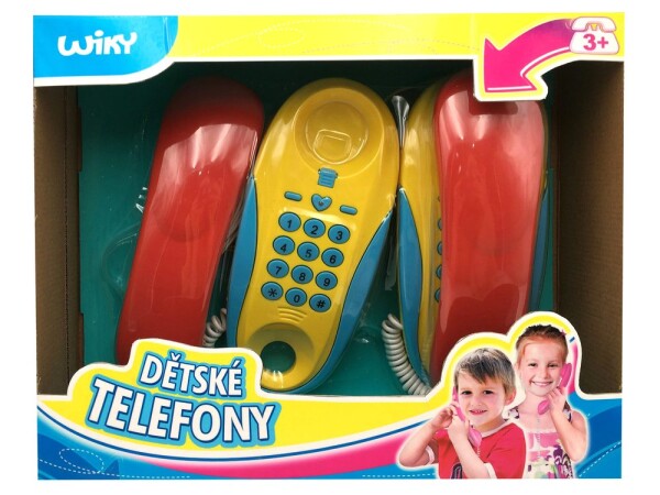 Detské drôtové telefóny - české balenie, Wiky, W009623