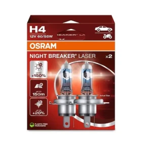 OSRAM Halogénová žiarovka H4 Night Breaker / +150% / 12V / 1650lm / Bez reflektora (64193NL-2HB)