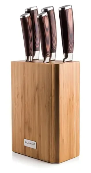 G21 Gourmet Nature / Sada nožov / 5 ks / bambusový blok (G21GNAT5)