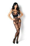 Bodystocking Yolanda - BEAUTY NIGHT FASHION černá S/L