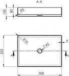 SAPHO - AURUM nerezové umývadlo na dosku 50x35,2cm, vrátane výpuste, meď mat AU303