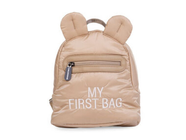 Childhome My First Bag Puffered Beige / Detský batoh / 24 x 8 x 20 cm (CWKIDBPBE)