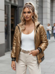 Dámska prešívaná bunda GLAMCIX béžová FashionStreet TY4784 M