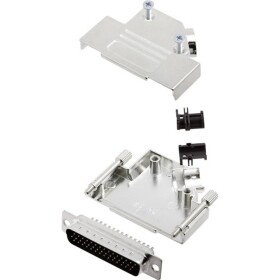 Encitech D45ZK25-HDP44-K 6355-0013-03 sada D-SUB kolíkové lišty 45 ° Pólov: 44 spájkovaný 1 sada; 6355-0013-03