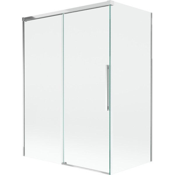 MEXEN/S - Rox vaňová zástena 2-krídlová posuvná 120 + 70 x 150, transparent, chróm 8C9-120-070-01-00