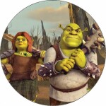 Jedlý papier Shrek a Fiona 19,5 cm - Pictu Hap - Pictu Hap