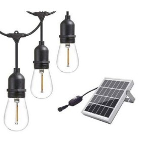 IQtech iPro 10 / solárne vonkajšie svetlo / 10 LED E27 žiaroviek / 6W (LEDsolar 10)