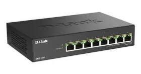 D-Link DMS-108P/E čierna / Switch / 8x 2,5 G / PoE + / rozpočet 230 W (DMS-108P/E)