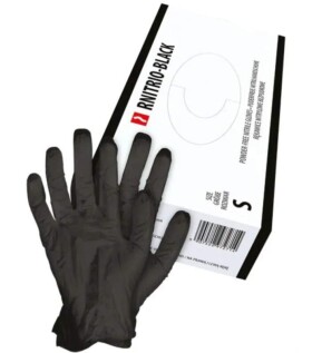 Reis RNITRIO rukavice bez púdru čierne 100 KS
