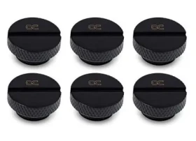 Alphacool Eiszapfen G1/4 čierna / Zaslepovacie šróbenie / Vodné chladenie PC / 6 ks (17622)